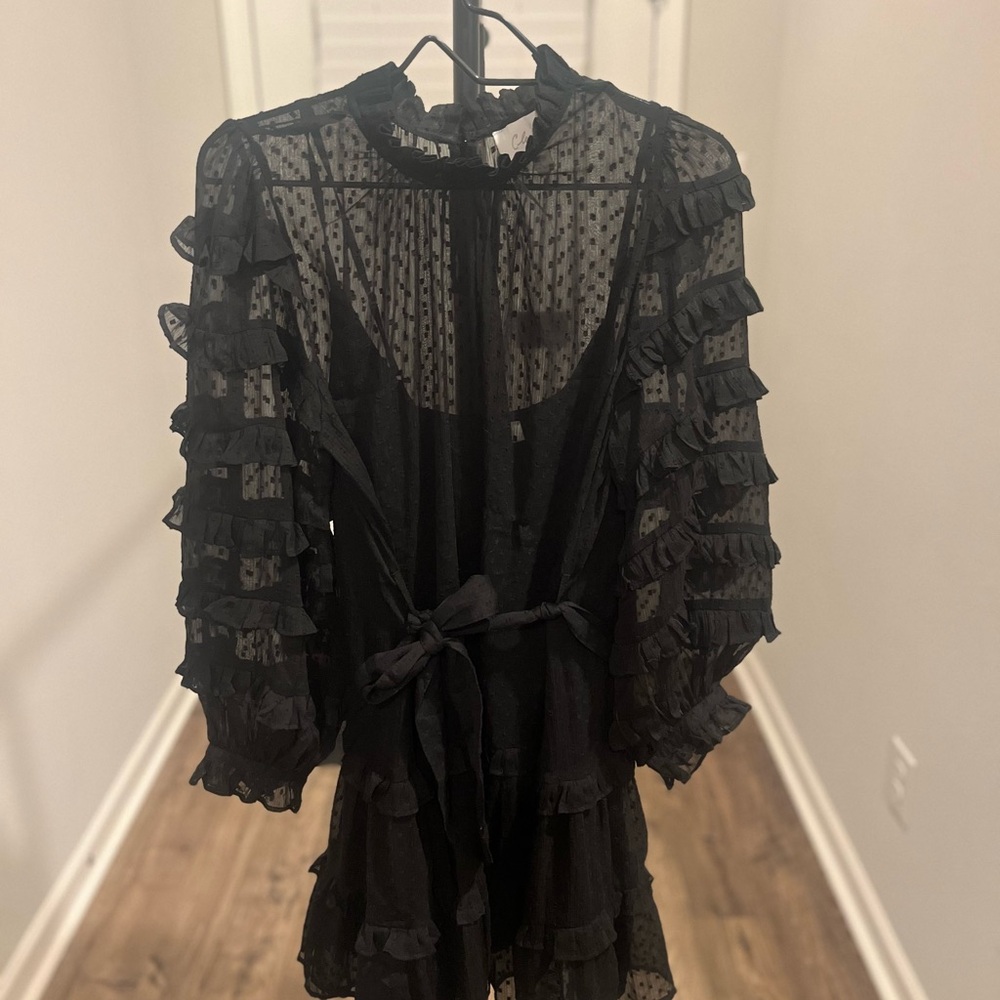 Cleobella Lacey Mini Dress - Black - Picture 5 of 14